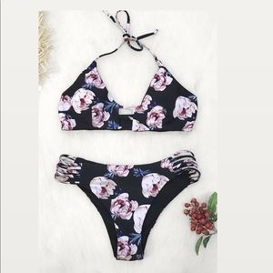 CupShe floral reversible Bikini